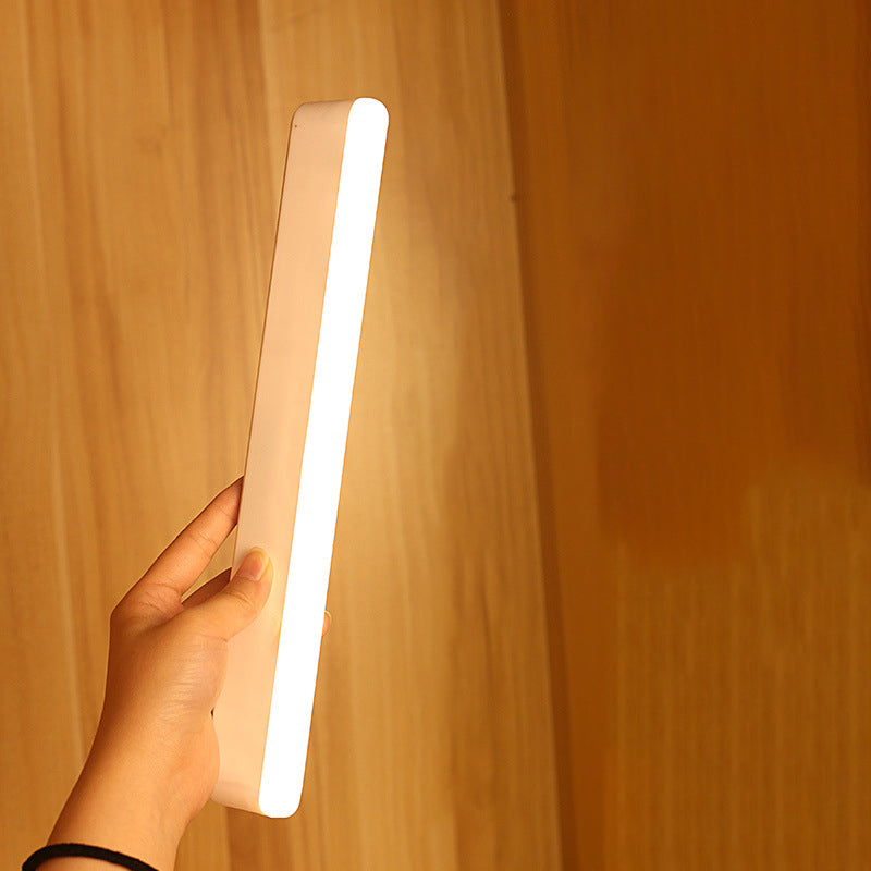 Moderne Minimalistische Oplaadbare Magnetische Zuignap Kunststof Strip Rechthoekige LED Wandlamp Nachtlampje Voor Het Leren