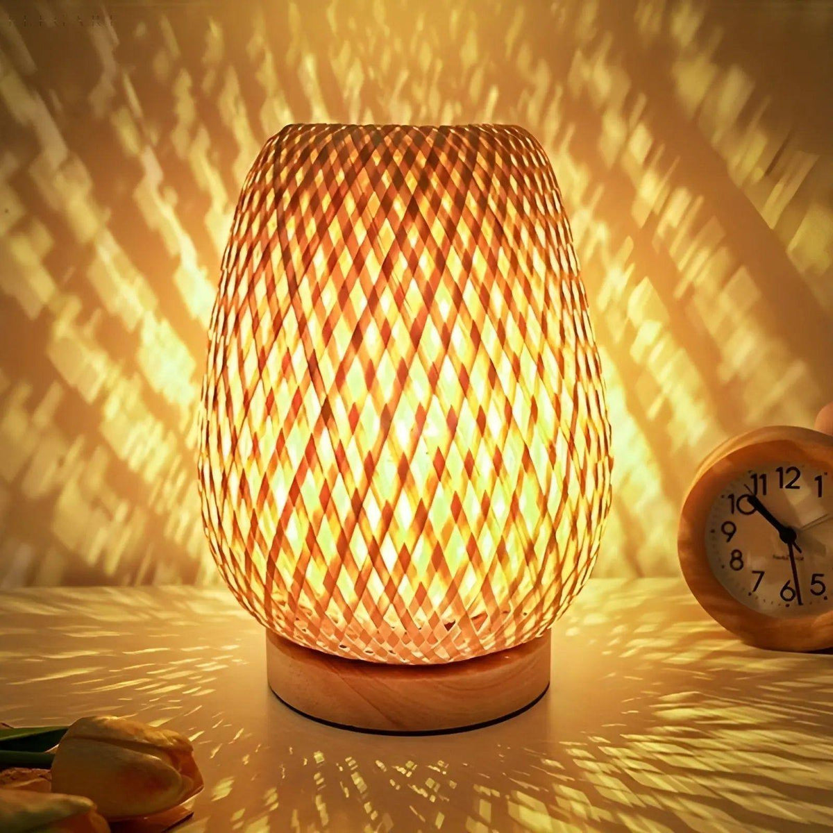Aura Lamp - Bamboe USB-aangedreven Tafellamp voor de Slaapkamer