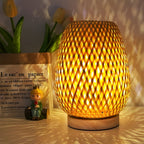 Bamboo tafellamp met USB-voeding Duurzaam en energiezuinig ontwerp
