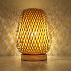 Bamboo tafellamp met USB-voeding Duurzaam en energiezuinig ontwerp