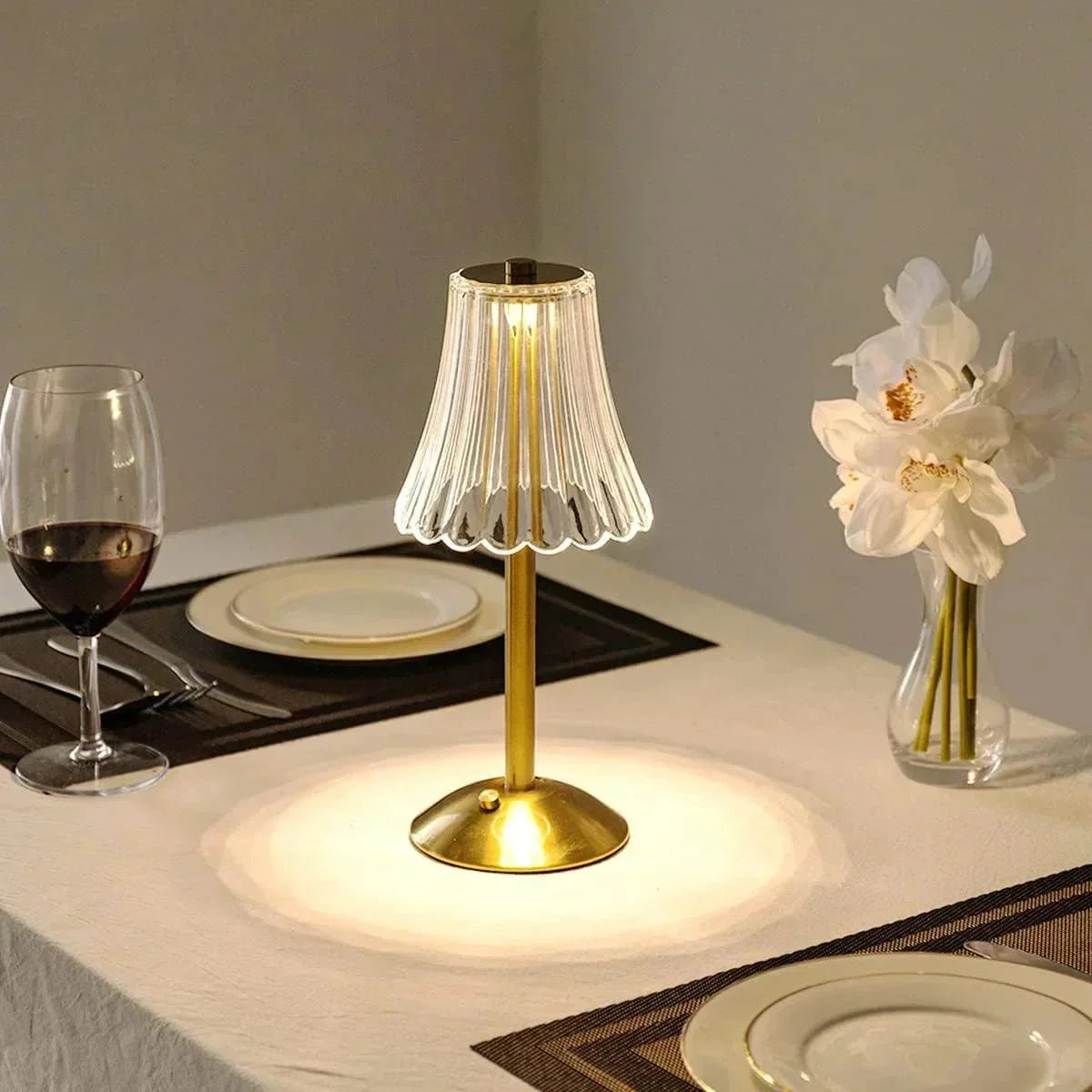 AuraGlow Tafellamp - Oplaadbare LED Lamp met Dimbare Functie