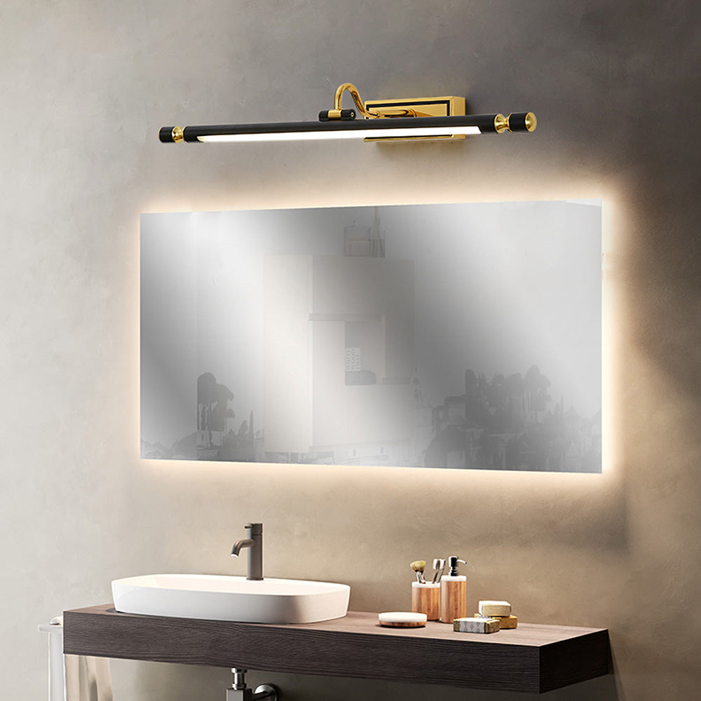 Luxe Zwart-Gouden Spiegel Lamp – LumoGold | Avosian