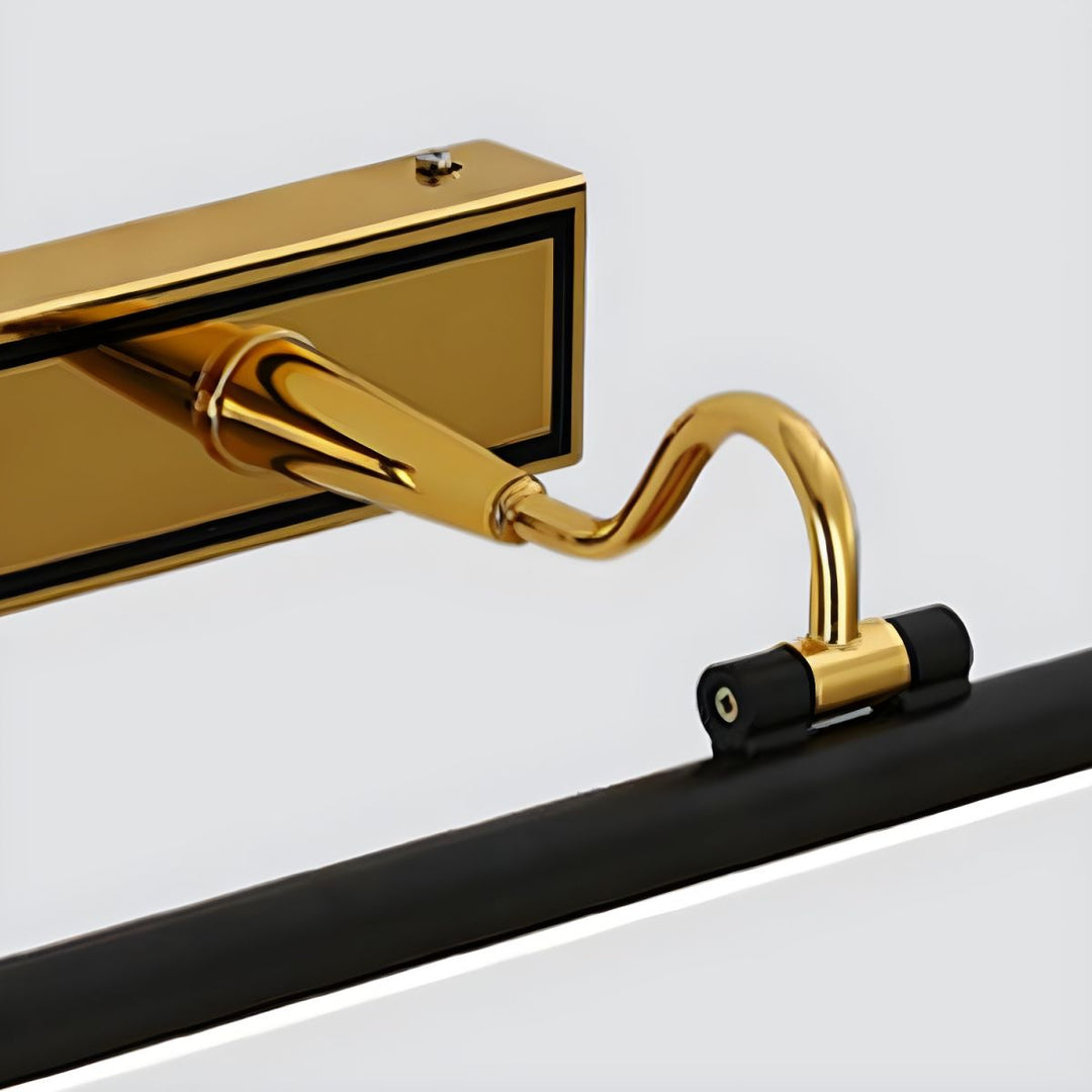 Luxe Zwart-Gouden Spiegel Lamp – LumoGold | Avosian
