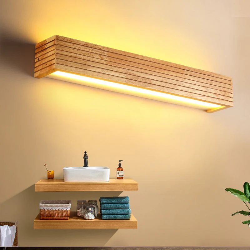 Avosian | Houten Wandlampen voor Badkamerspiegels – Stijlvolle Functionele Verlichting voor Hu decoration & Make-up Verlichting