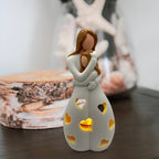 Moeder-Dochter Figuur Flikkerende Kaarsenhouder - LoveGlow