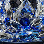 Kristal Lotusbloem Beeldje Huwelijksdecoratie Glas Kunstcollectie Papeterweight Kantoor Tafelornamenten Souvenir Cadeaus