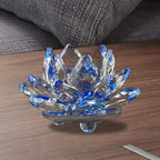 Kristal Lotus Bloem Beeldje Thuis Trouwen Decoratie Glas Kunst Collectie Paperweight Kantoor Tafel Ornamenten Souvenir Cadeaus