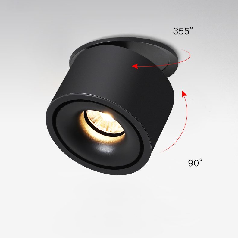 Verstelbare Cilinder Ingebouwde LED Plafondlamp