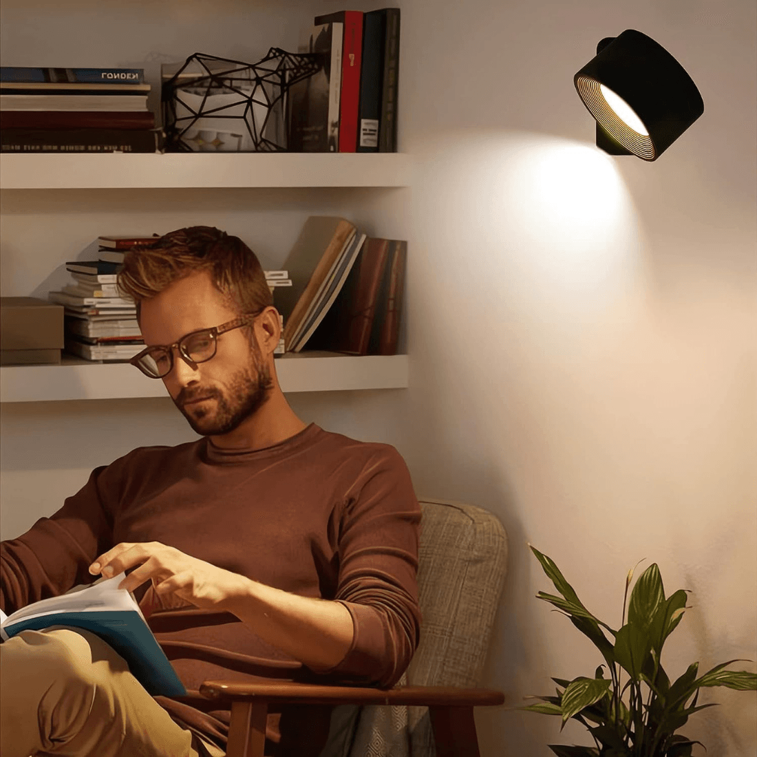 360° draadloze oplaadbare wandlamp | Veelzijdige LED-verlichtingsoplossing