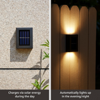Zonne-energie aangedreven LED wandlampen | Weerbestendig, automatische werking & ideaal voor tuin- en opritverlichting