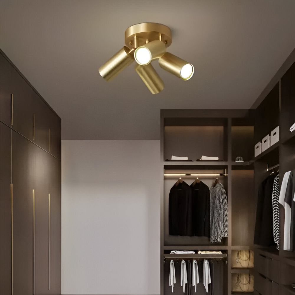 Messing LED Plafondlamp Modern Ontwerp
