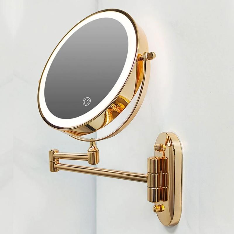 Avosian | GlamGlow Deluxe LED Make-up Spiegel – Vergrotende Vanity Spiegel met Dimbare Verlichting