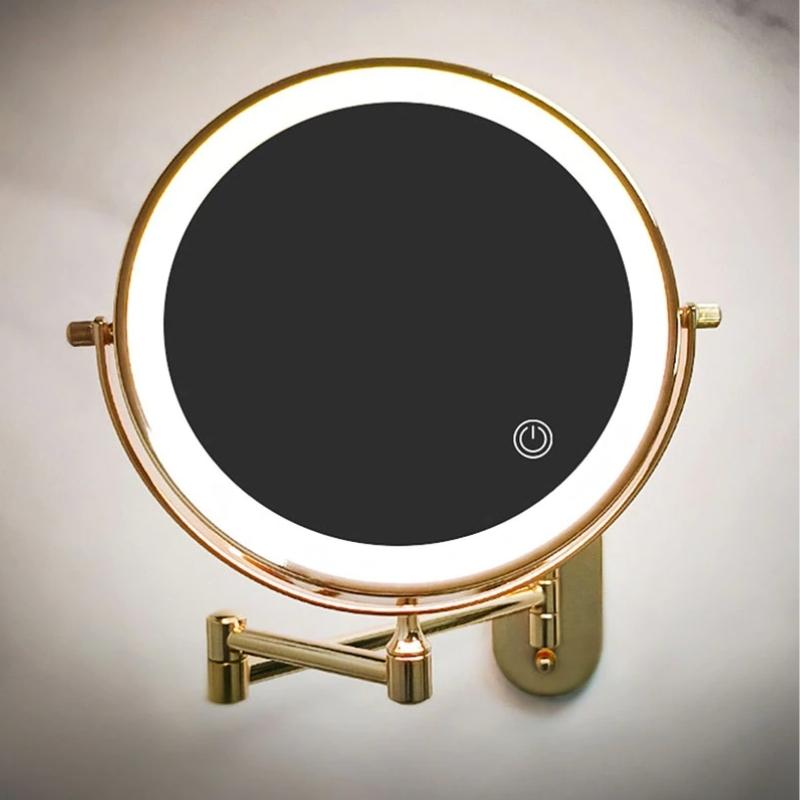 Avosian | GlamGlow Deluxe LED Make-up Spiegel – Vergrotende Vanity Spiegel met Dimbare Verlichting
