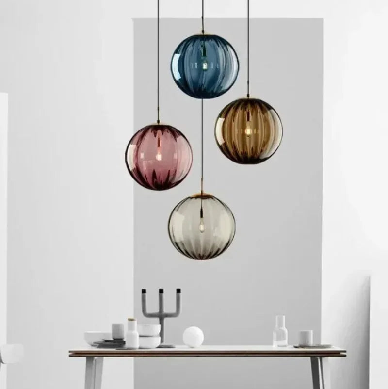 Moderne Glas-Plafondlamp met geïntegreerde LED-verlichting