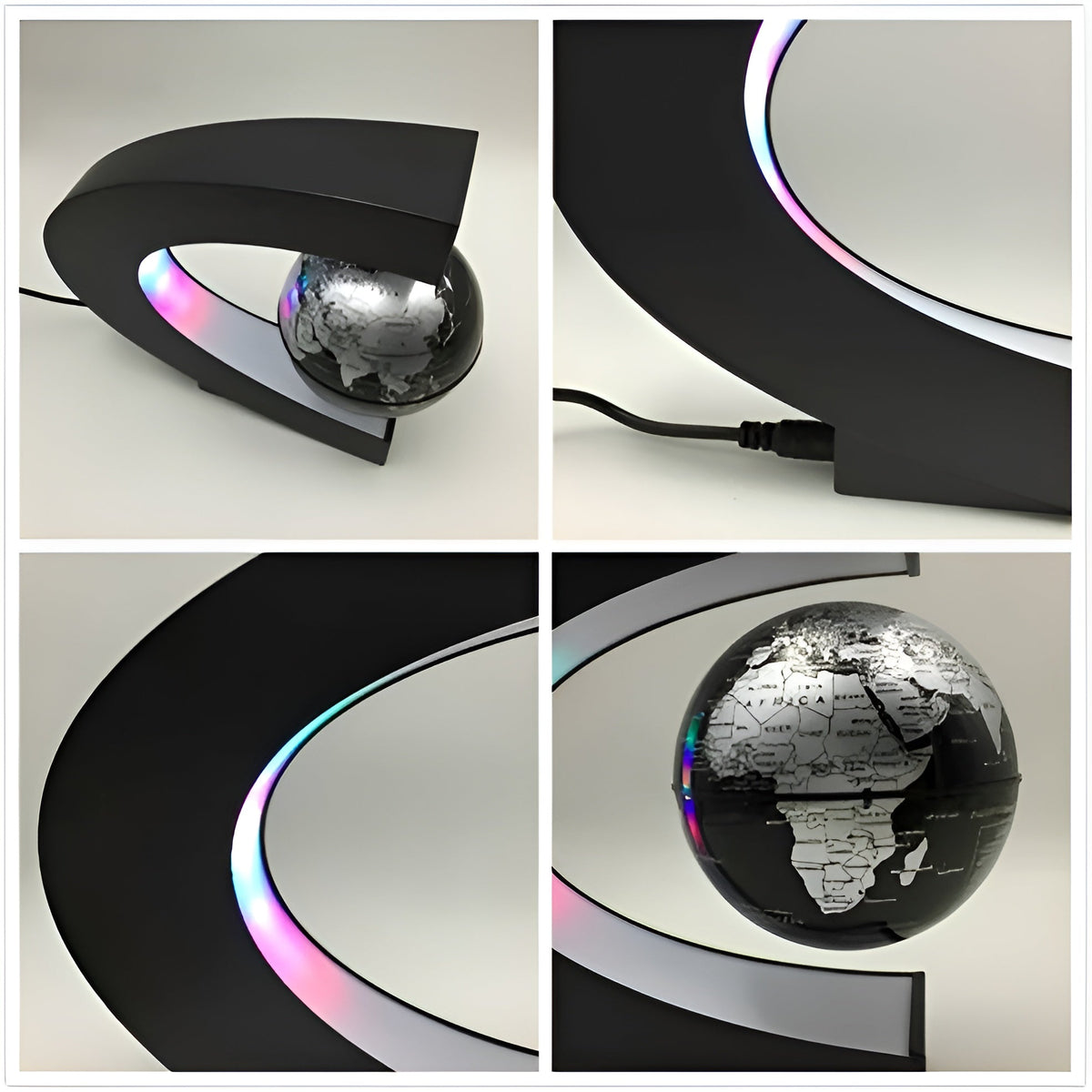 Magische zwevende globe met LED-verlichting en educatieve touch