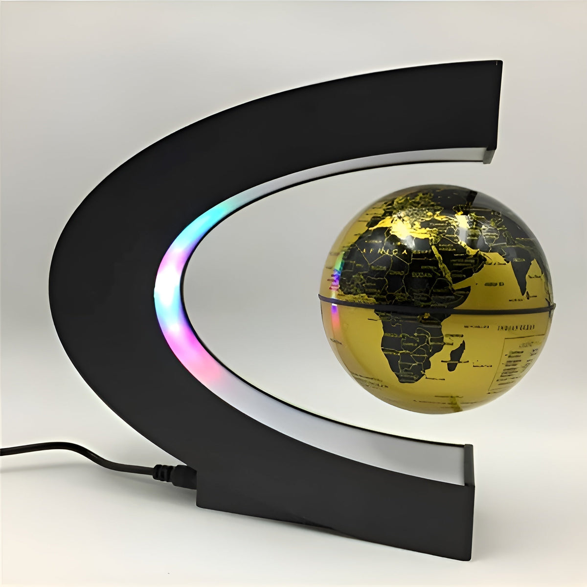 Magische zwevende globe met LED-verlichting en educatieve touch