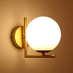Gouden Wandlamp