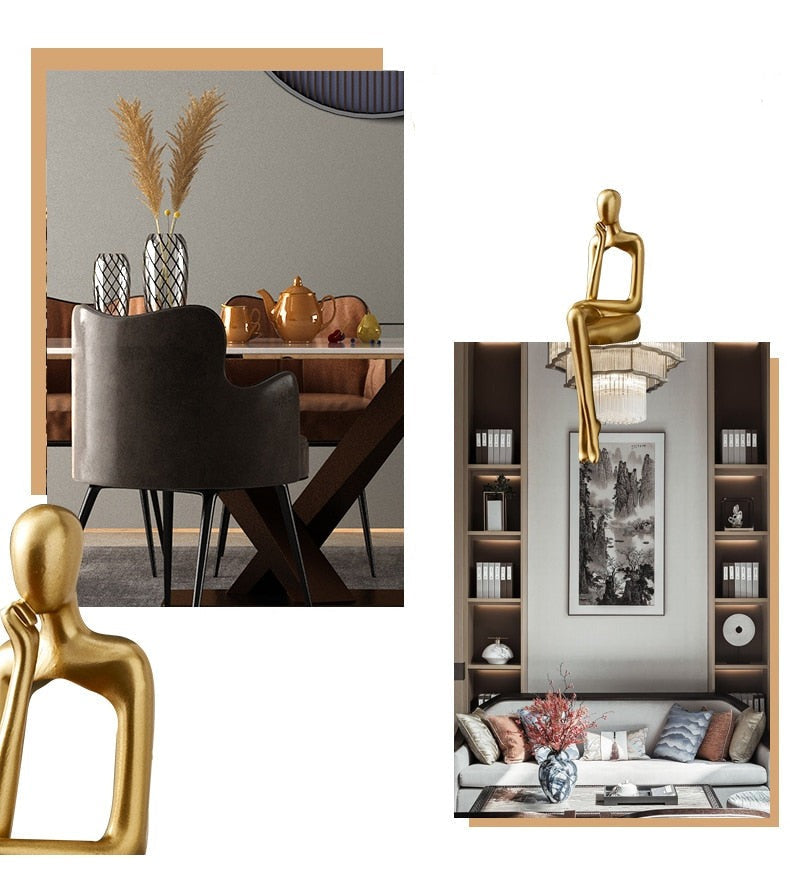 Moderne Figuren Abstracte Huisdecoratie Beeldhouwwerk