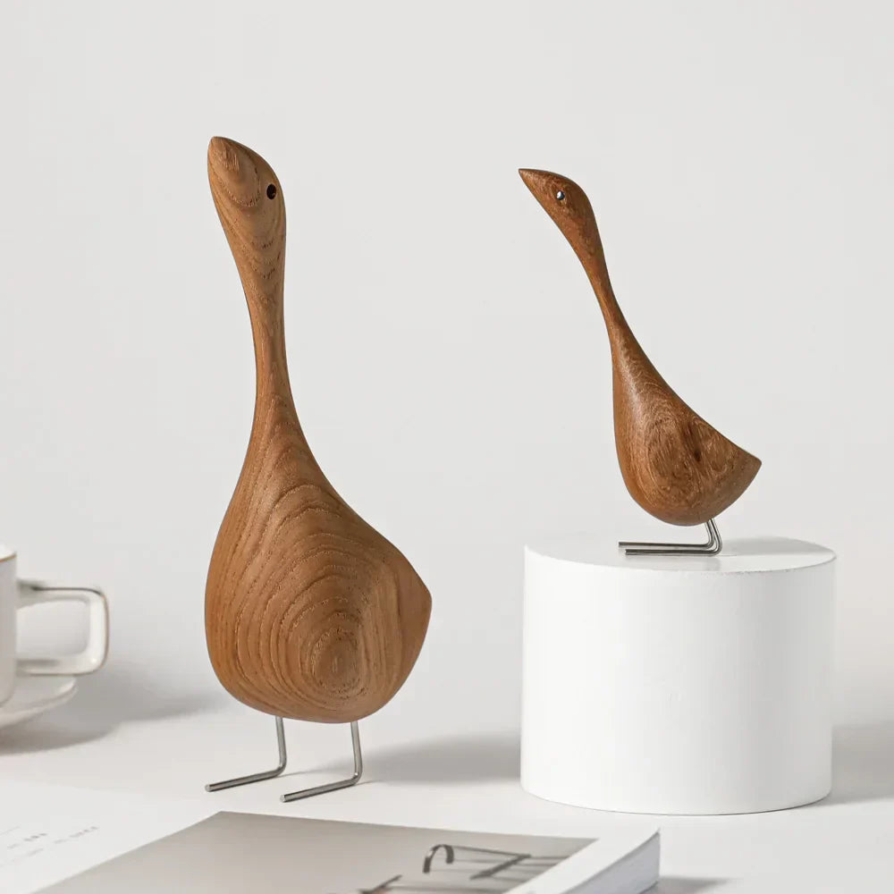 Noordse Houten Gans Figuren