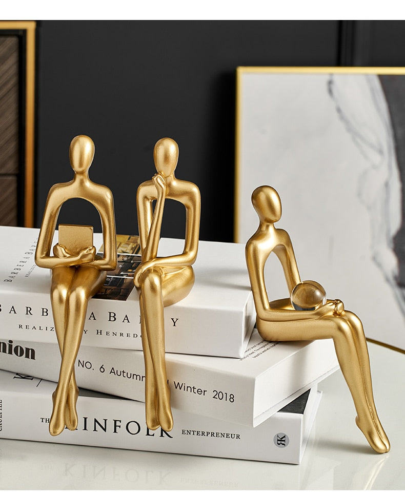Moderne Figurines Abstracte Woondecoratie Sculptuur