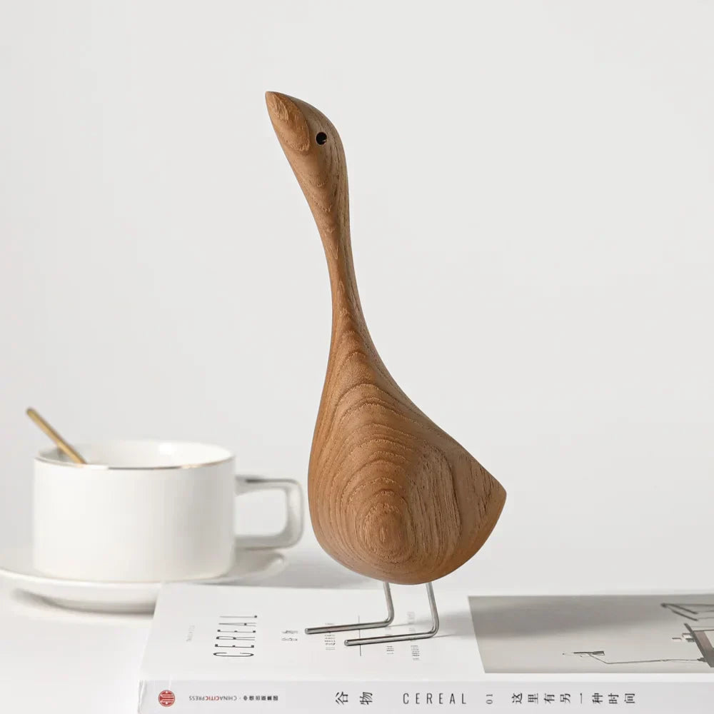 Noordse Houten Gans Figuren