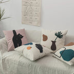 Zwarte Kat & Tuin Ge tuft Kussenhoes | Avosian
