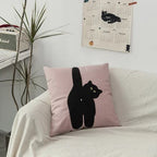 Zwarte Kat & Tuin Ge tuft Kussenhoes | Avosian