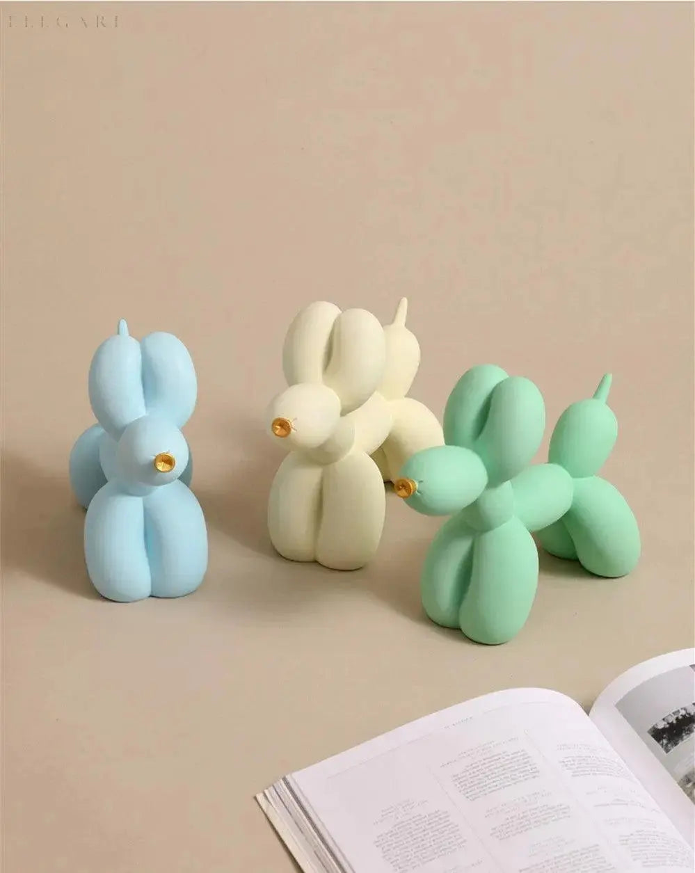 Haku - Ballon ornament met gouden snavel