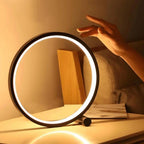 Dimbare LED Touch Rond Tafel Lamp voor Creatieve Ruimtes