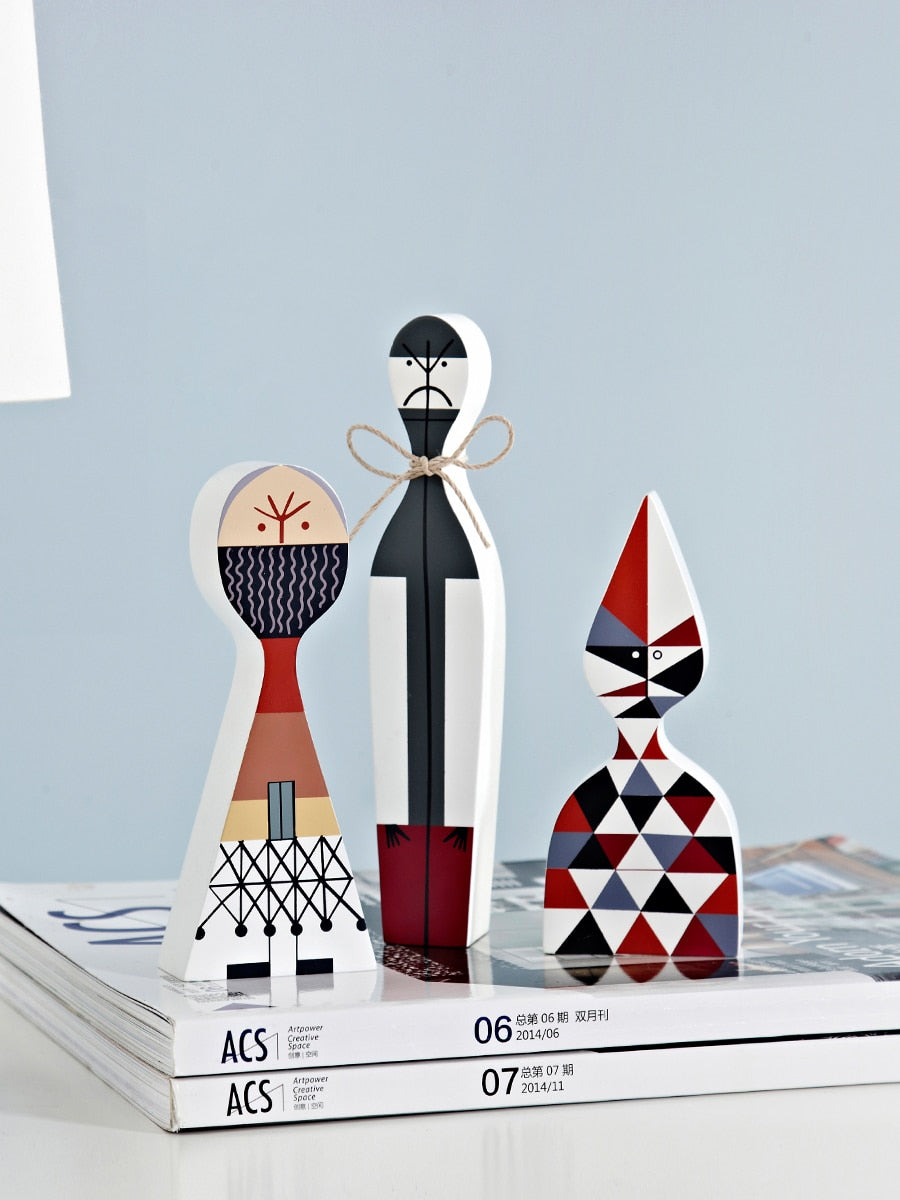Huisdecoratie Woonkamer Kawaii Accessoires Beeldhouwwerken & Figuren Karaktervormen Schattig Hout Handgemaakt Europa Huishoudelijke Artikelen