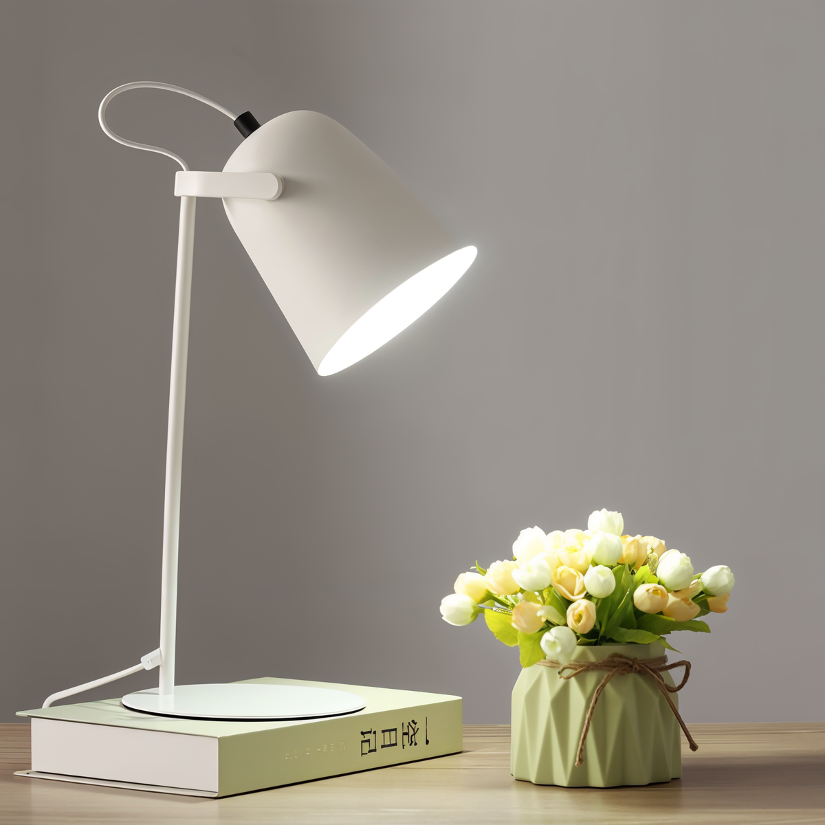 Macaron Tafel Lamp - Noordelijke Gele Bureaulamp - Verstelbare Lamp