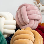 Handgemaakte Geknotte Ronde Decoratieve Kussen