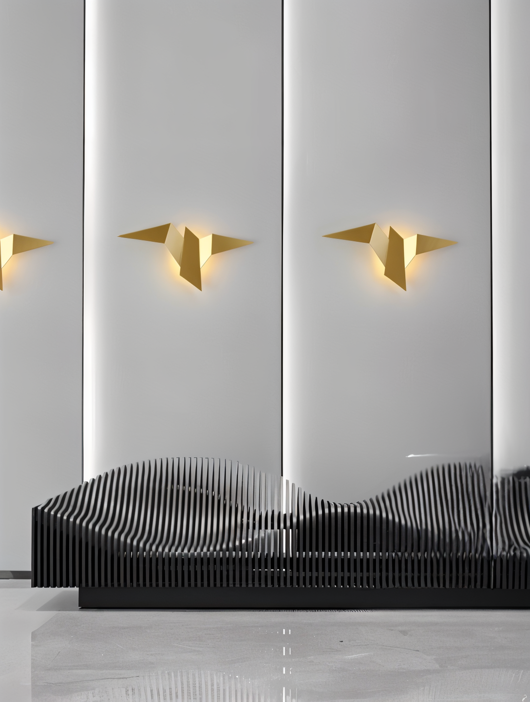 OriTori Wandlamp - Geometrische Origami Vogel Wandlamp - Japanse Stijl Wandlicht Ontwerp