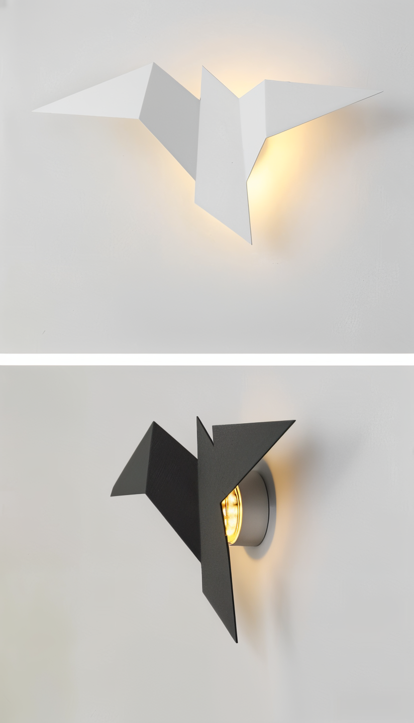 OriTori Wandlamp - Geometrische Origami Vogel Wandlamp - Japanse Stijl Wandlicht Ontwerp