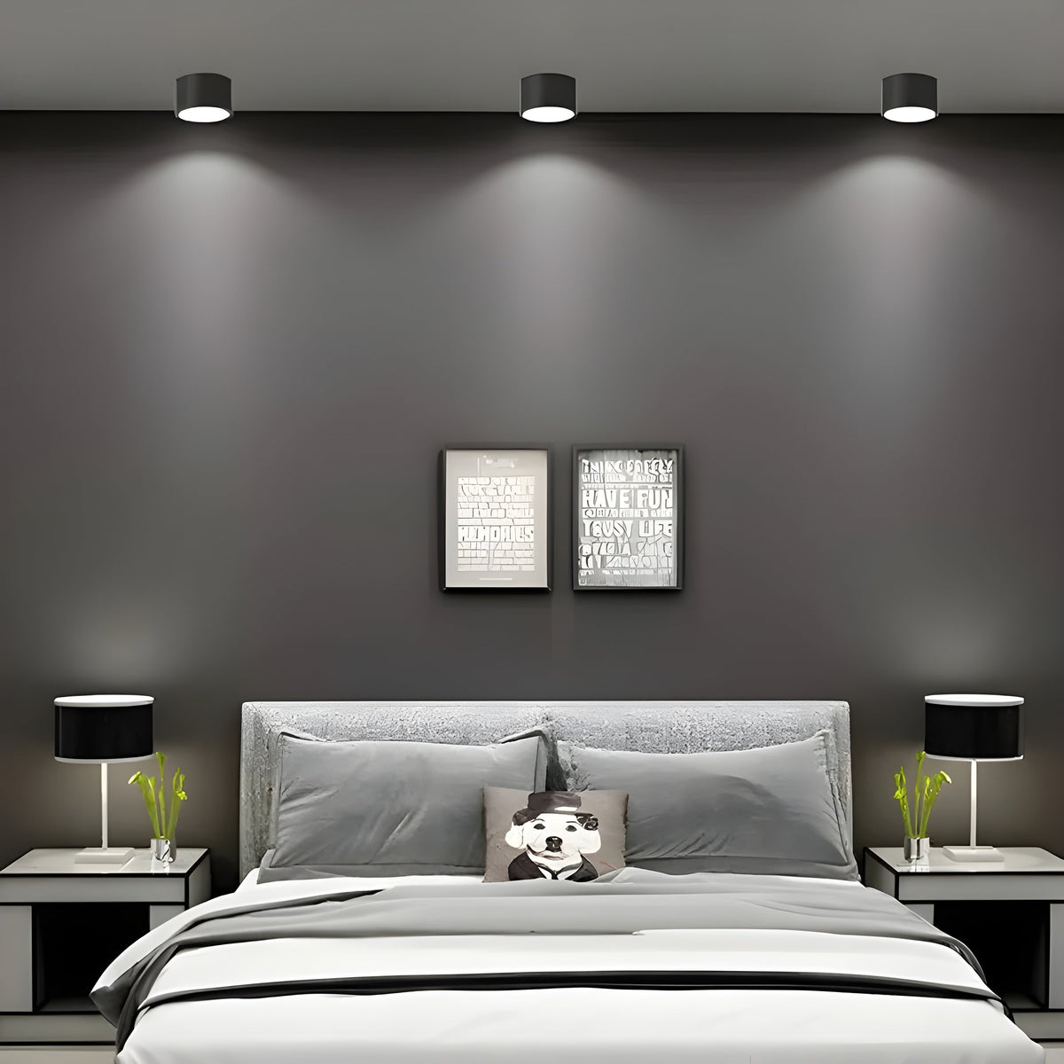 LED plafondlamp in cilinder vorm – Warm licht in vintage industriële stijl | Met decoratief houten element