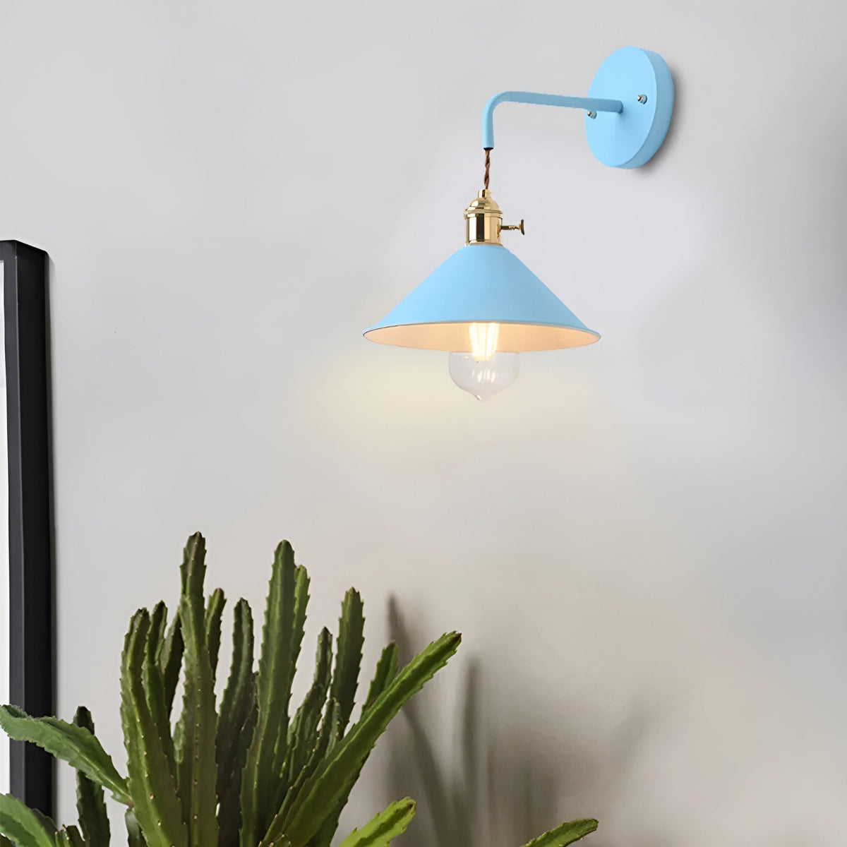 Retro Vintage Wandlamp - Vintage-inspired cone metal wall lamp