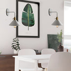 Retro Vintage Wandlamp - Vintage-inspired cone metal wall lamp