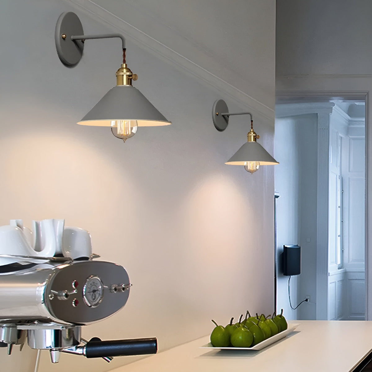 Retro Vintage Wandlamp - Vintage-inspired cone metal wall lamp