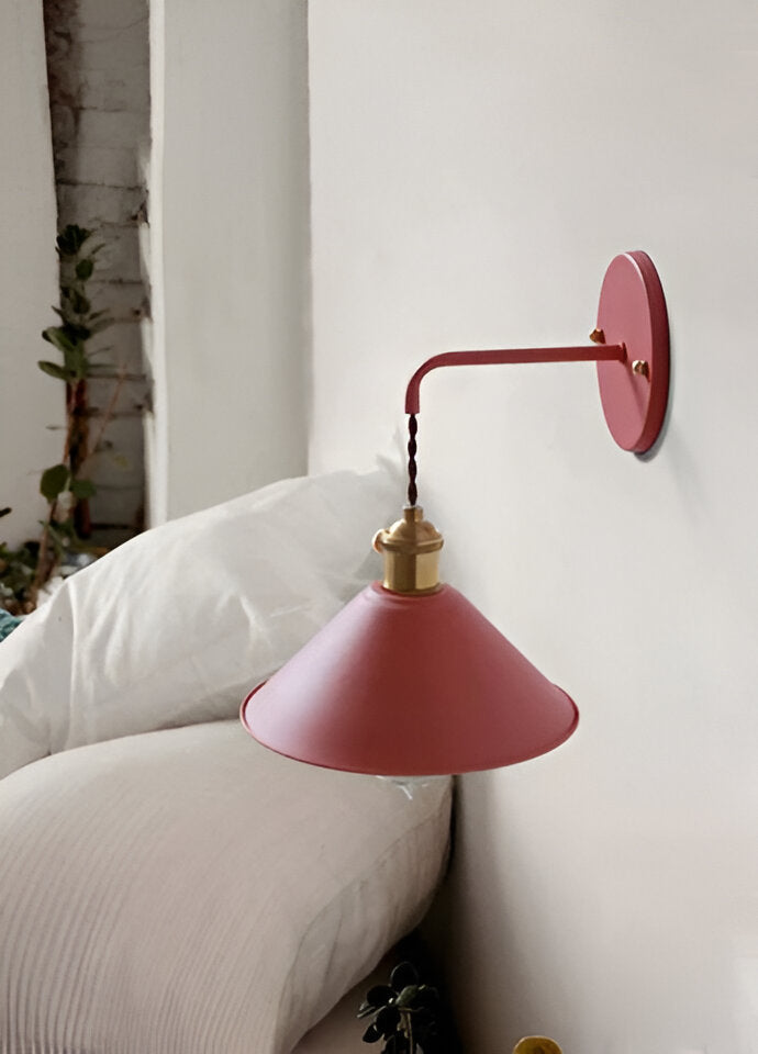 Retro Vintage Wandlamp - Vintage-inspired cone metal wall lamp