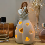 Moeder-Dochter Figuur Flikkerende Kaarsenhouder - LoveGlow
