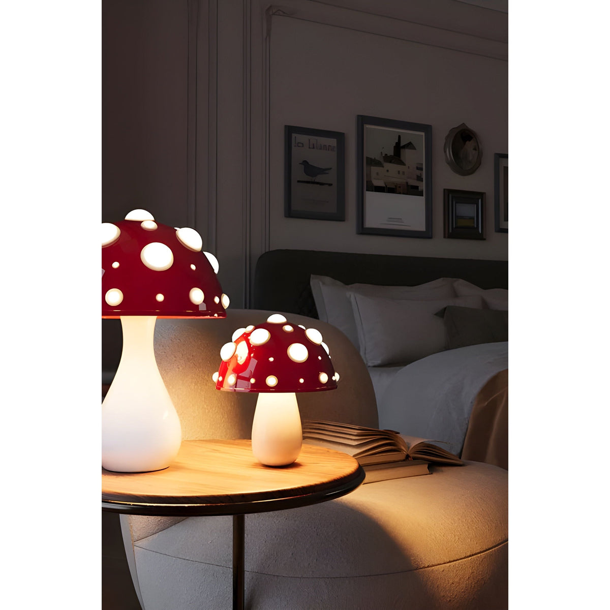 Lamp - Decoratieve Paddenstoeltischlamp