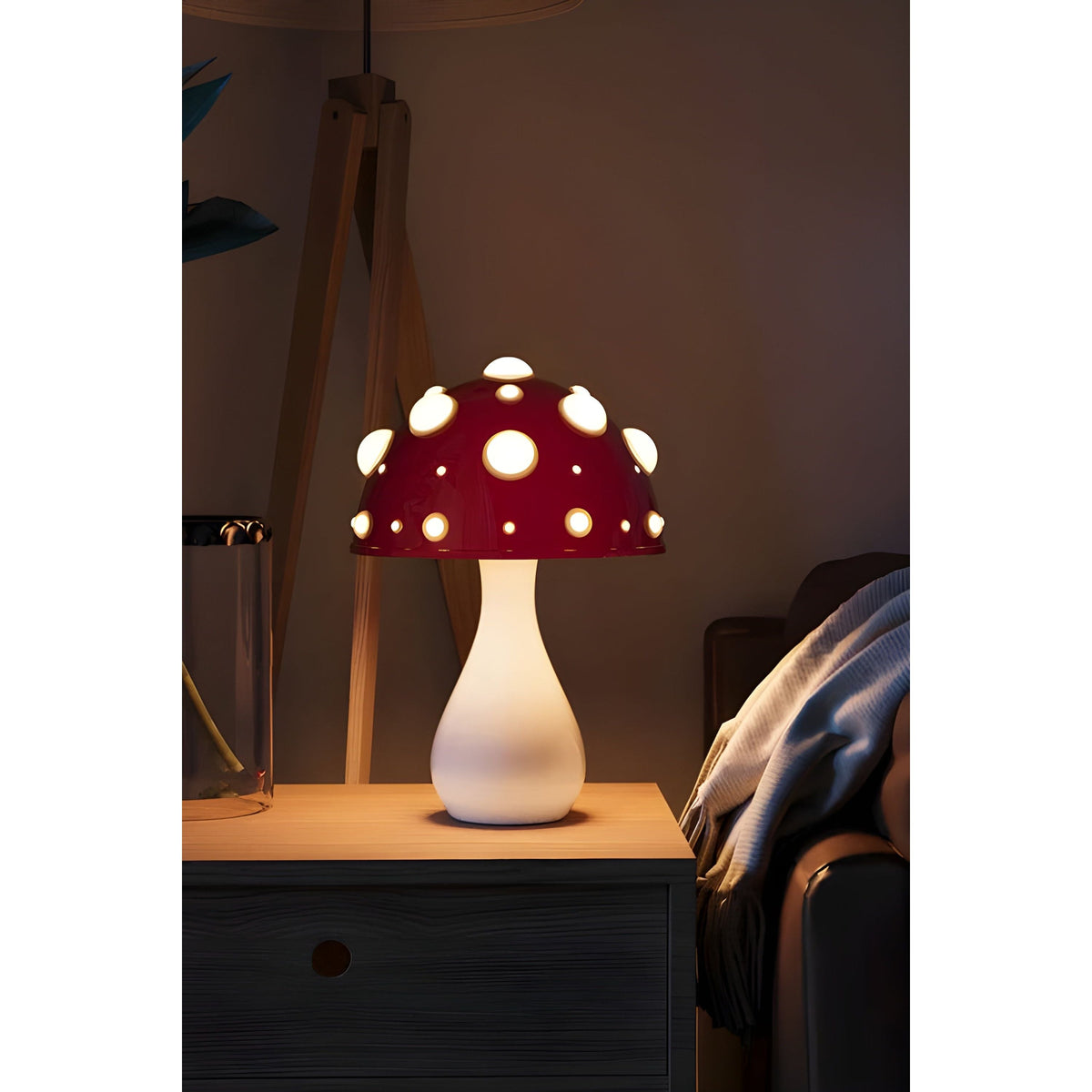 Lamp - Decoratieve Paddenstoeltischlamp