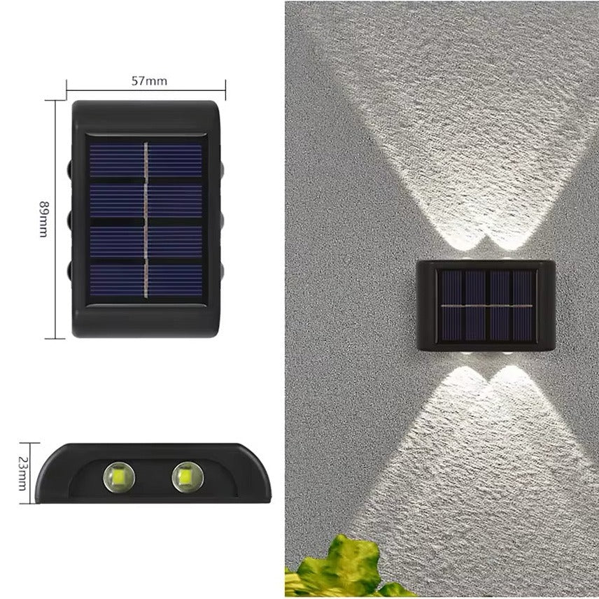 LED Solar-Wandlampen