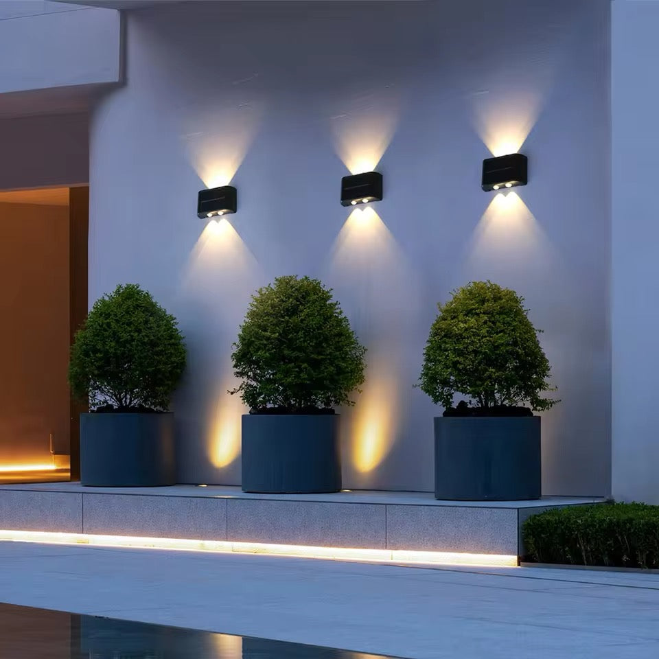 LED Solar-Wandlampen