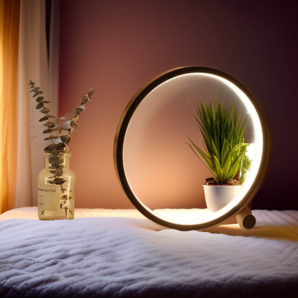 LED Minimalistische dimbare ronde Tafellamp - RumiLight