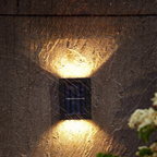 Zonne-energie aangedreven LED wandlampen | Weerbestendig, automatische werking & ideaal voor tuin- en opritverlichting