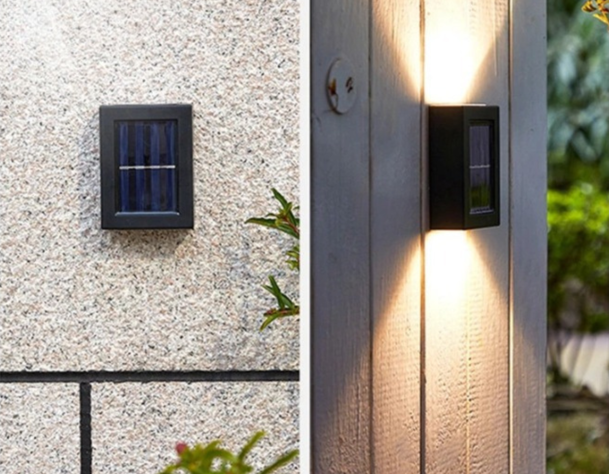 Draadloze LED Solar Wandlampen Deluxe | Efficiënte en kostenbesparende buitenverlichting