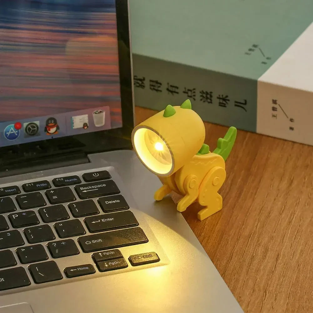 Schattige Dinosaurier LED Tafellampen Instelbare Dierfiguren Nachtlampjes voor Kinderen