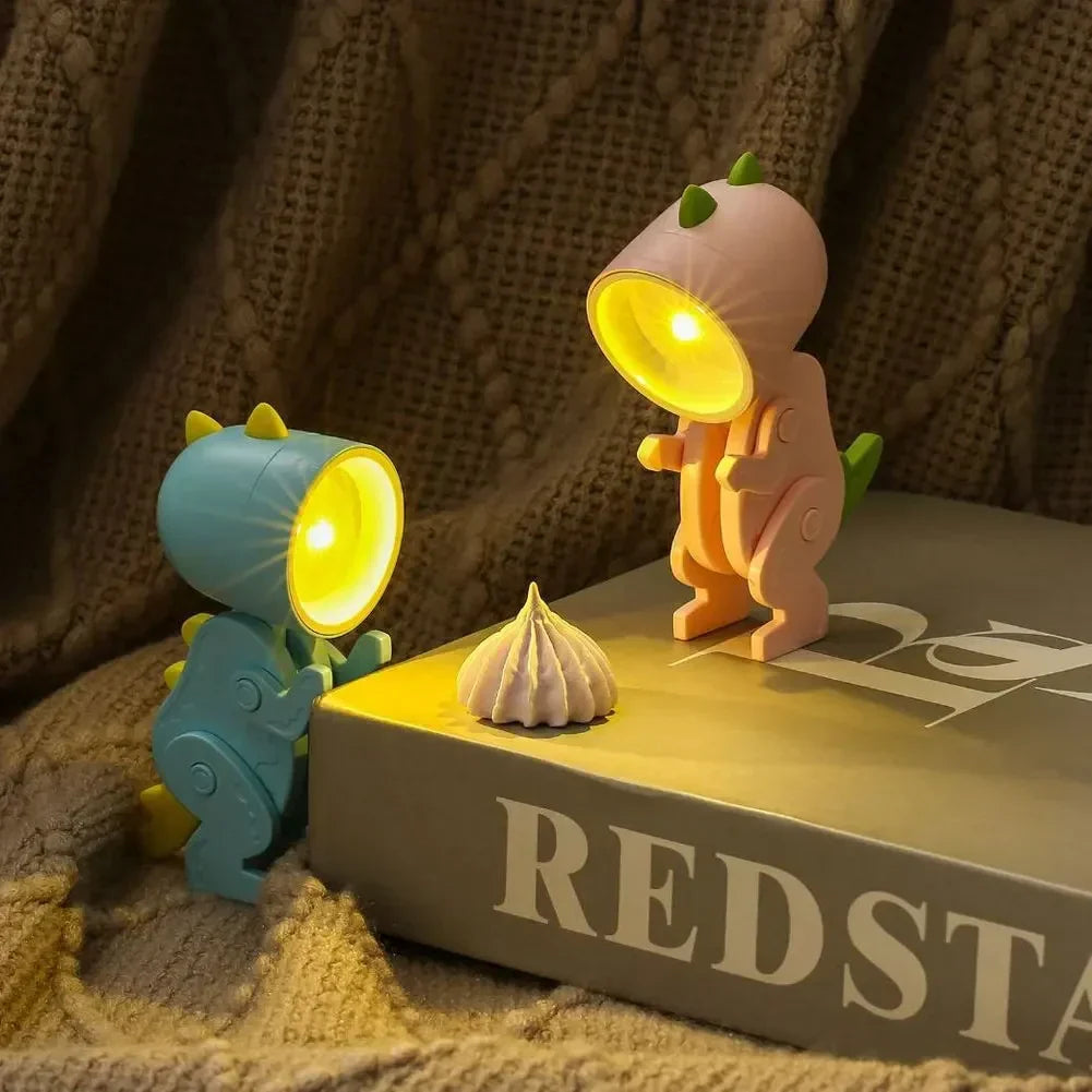 Schattige Dinosaurier LED Tafellampen Instelbare Dierfiguren Nachtlampjes voor Kinderen