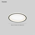LunaNova - Moderne LED plafondlamp met metaal/acryl voor woon- en slaapkamer, Avosianack/witte design